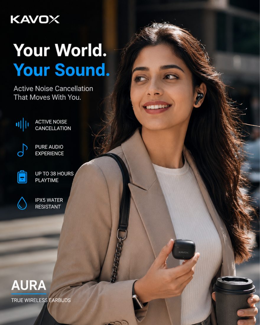 AURA earbuds lifestyle